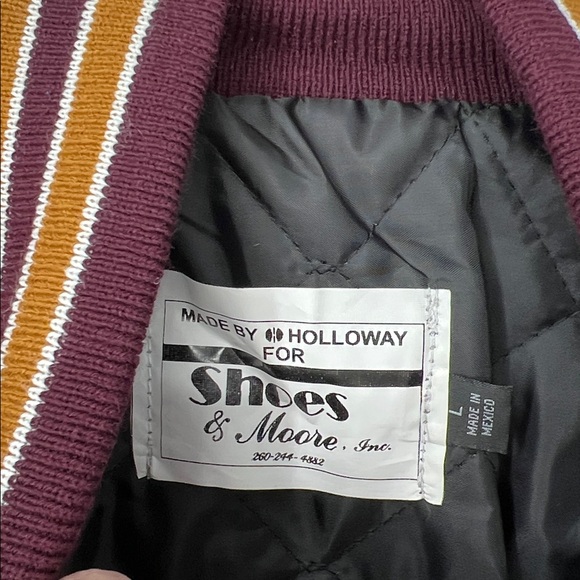 Holloway NWT leather letterman’s Jacket men’s large - Picture 8 of 11
